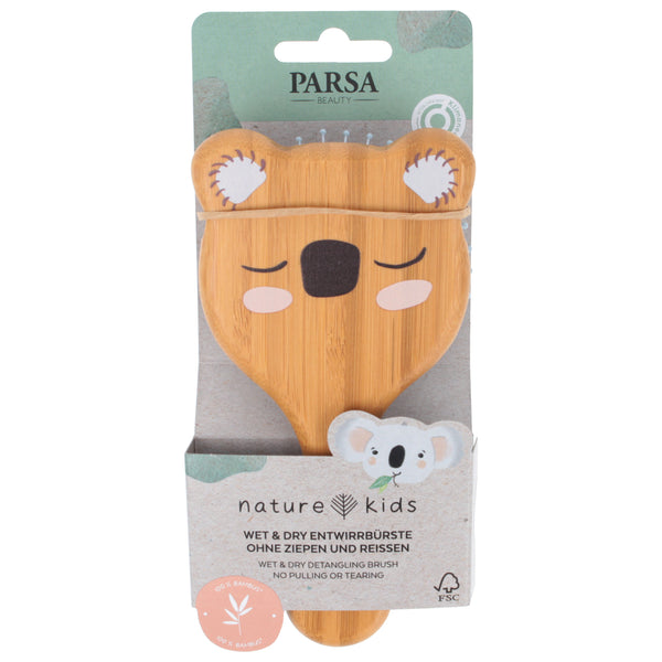Parsa Beauty PARSA Beauty Nature Kids Wet&Dry Bürste Koalaprint aus FSC®-zertifiziertem Bambus im Angebot