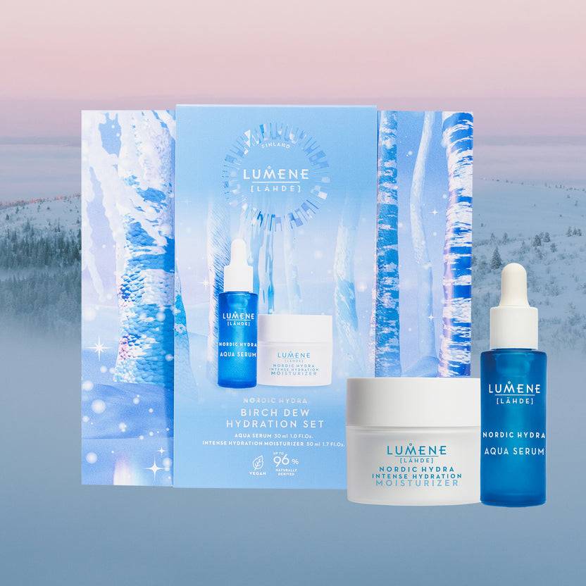 Lumene NORDIC HYDRA [LÄHDE] BIRCH DEW HYDRATION SET 2024 (80ml) Großer Ausverkauf