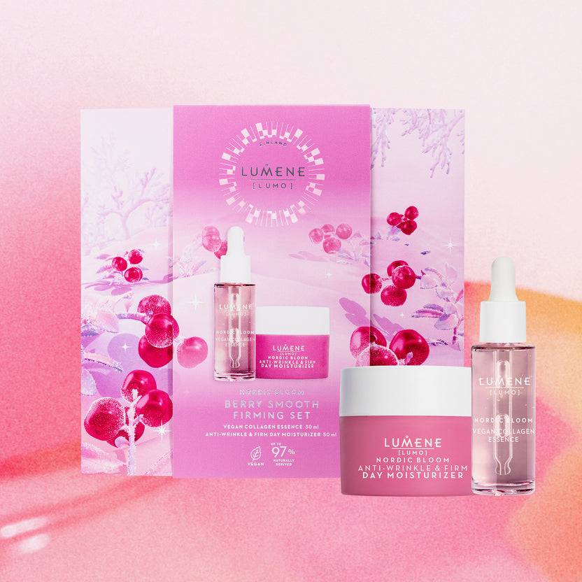 Lumene NORDIC BLOOM [LUMO] BERRY SMOOTH FIRMING SET 2024 (80ml) Flash Sale