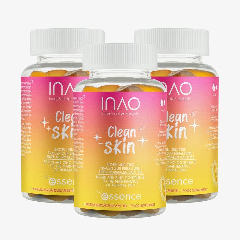 INAO by Essence Clean Skin Gummies 3 Month Bundle zollfrei