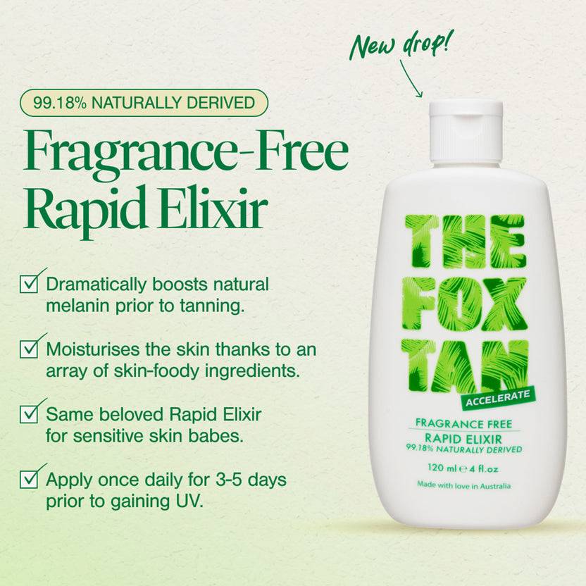 The Fox Tan Fragrance Free Rapid Tanning Elixir (120ml) Osterangebot