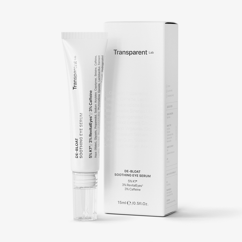 Transparent Lab De-Bloat Soothing Eye Serum (15ml) Kostenlose Rückgabe