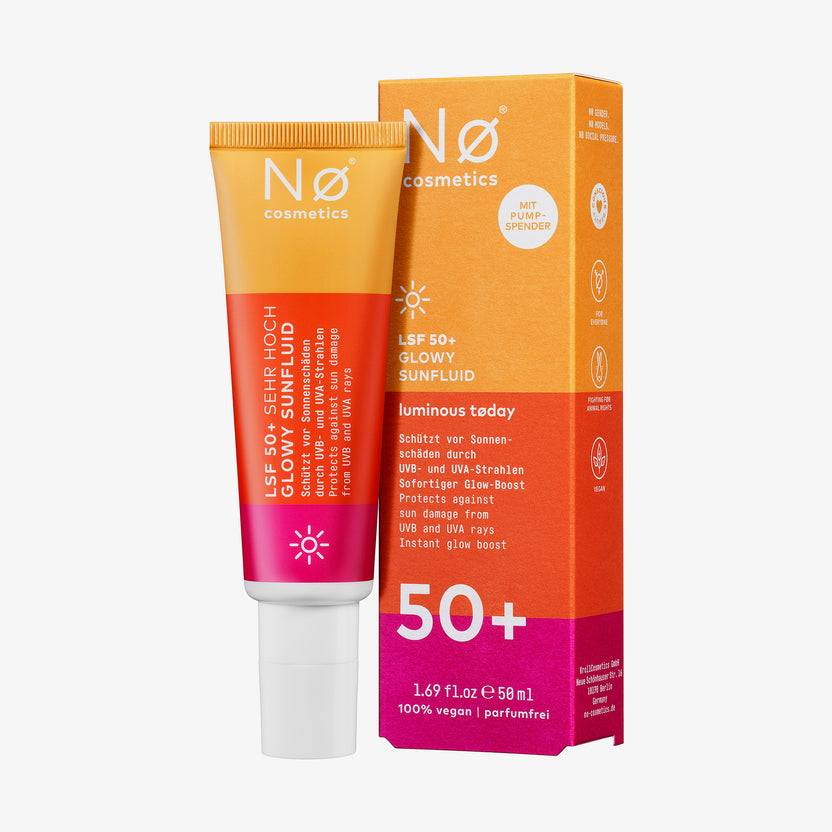 Nø Cosmetics luminous tøday LSF 50+ Glowy Sunfluid (50ml) Vierteljährliche Förderung