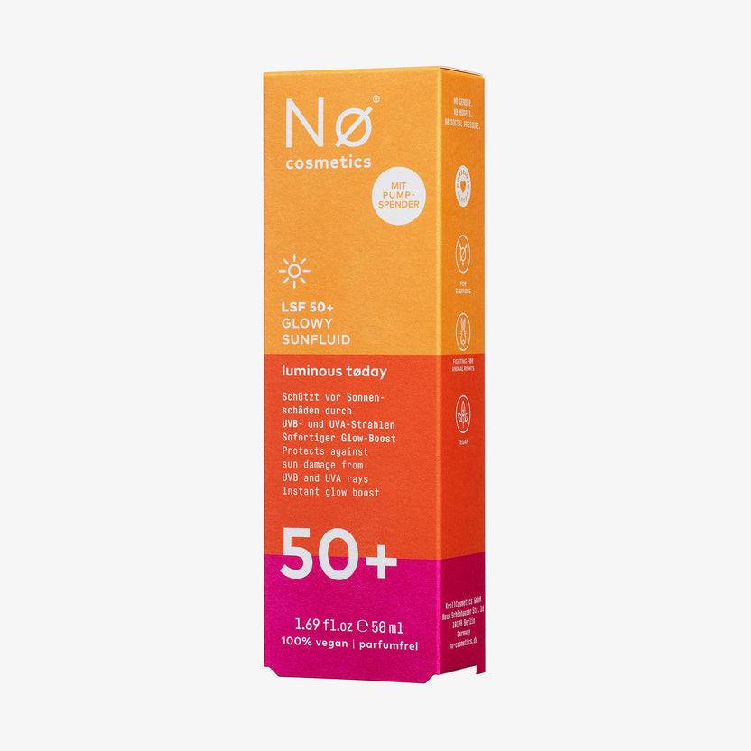 Nø Cosmetics luminous tøday LSF 50+ Glowy Sunfluid (50ml) Vierteljährliche Förderung