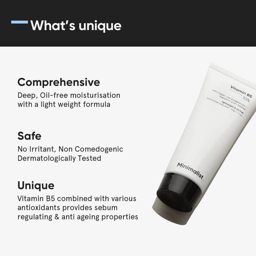 Minimalist Vitamin B5 10% Moisturizer (50g) Limitierter Zeitrabatt