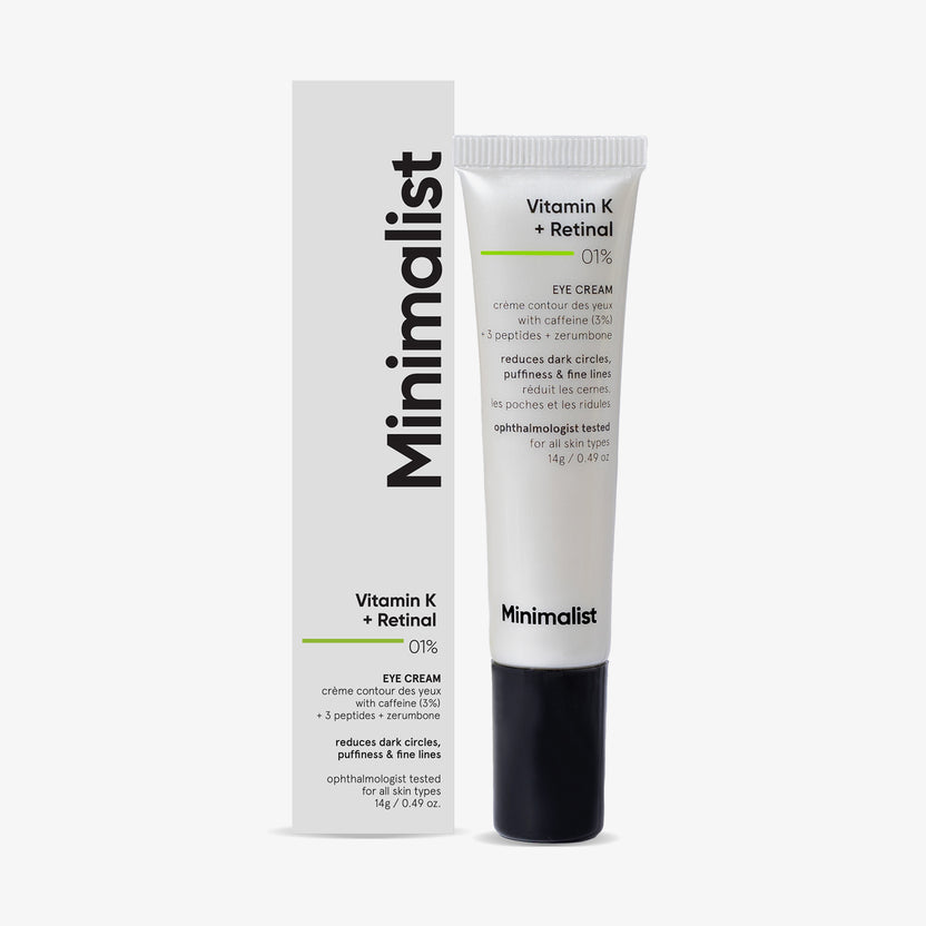 Minimalist Vitamin K + Retinal 01% Eye Cream (14g) Black Friday