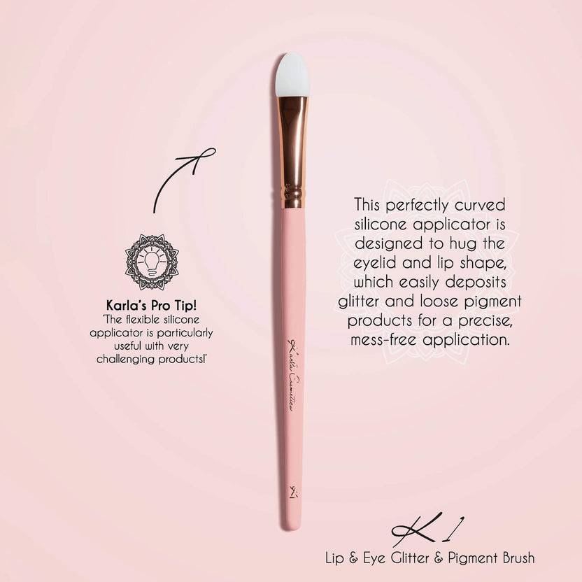 Karla Cosmetics Eye & Lip Glitter Pigment Brush Große Rabatte