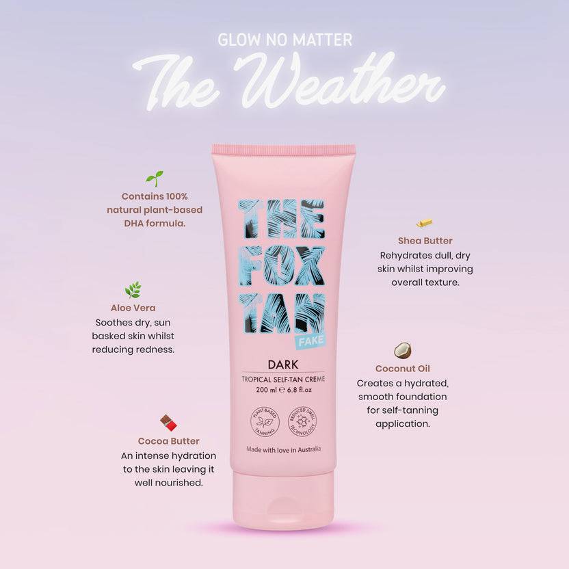 The Fox Tan Dark Tropical Self-Tan Creme (200ml) 2025