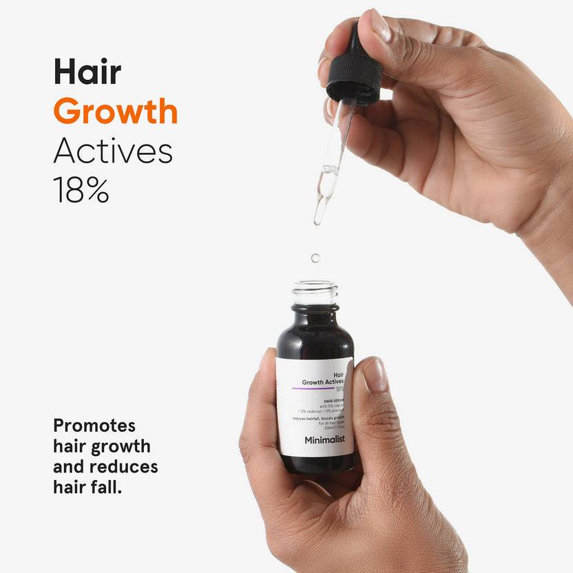 Minimalist Hair Growth Actives 18% Hair Serum (30ml) Limitierter Zeitrabatt