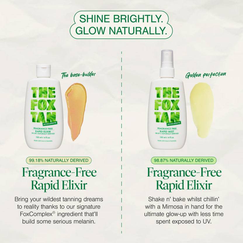 The Fox Tan The Bronzed Bundle - Fragrance Free (330ml) Vierteljährliche Förderung