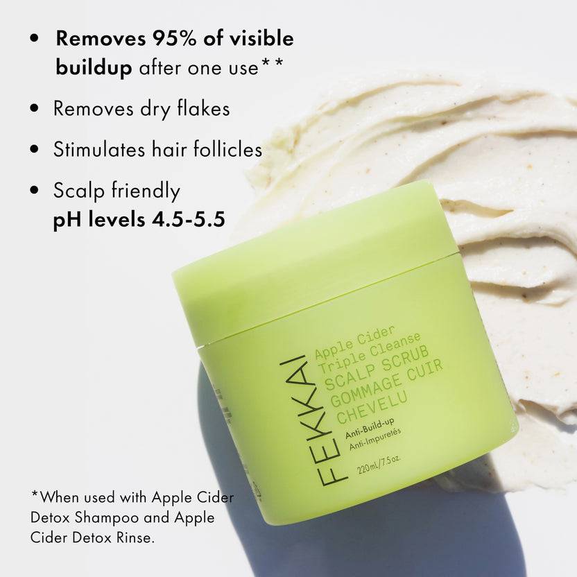 FEKKAI Apple Cider Triple Cleanse Scalp Scrub (220ml) Fabrik Onlineshop