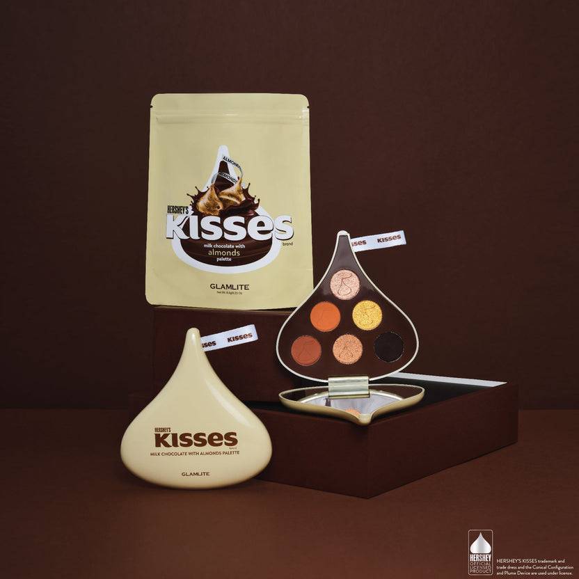 Glamlite Cosmetics Hershey's Kisses x Glamlite Milk Chocolate with Almonds Palette Versandkostenfrei