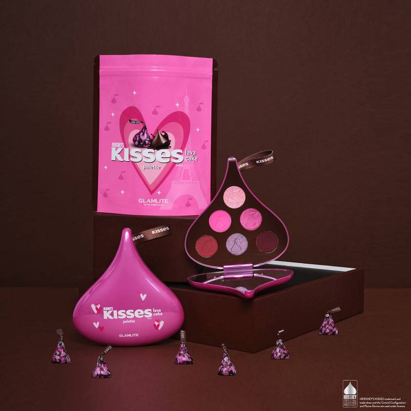 Glamlite Cosmetics Hershey's Kisses x Glamlite Lava Cake Palette Großer Ausverkauf