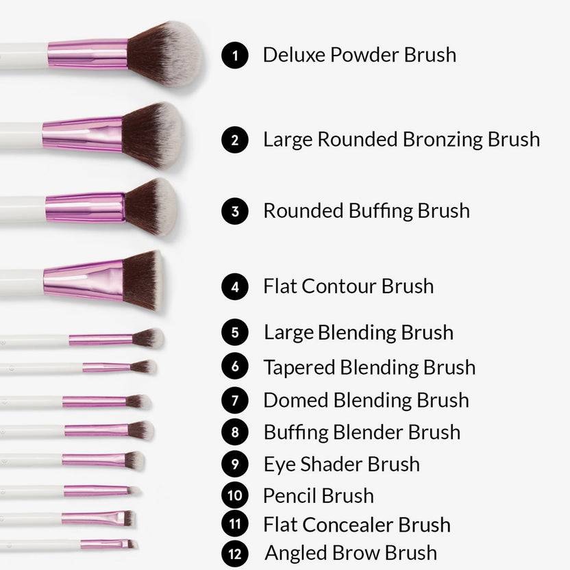 BH Cosmetics Crystal Quartz 12 Piece Brush Set Große Rabatte