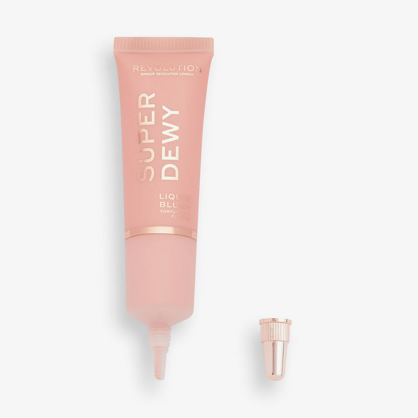 Revolution Makeup Superdewy Liquid Blush Fortunately Flushed (15ml) Super Rabatt