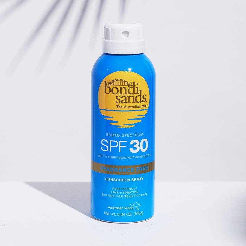 Bondi Sands SPF 30 Aerosol Mist Spray Fragrance Free (160g) 2025