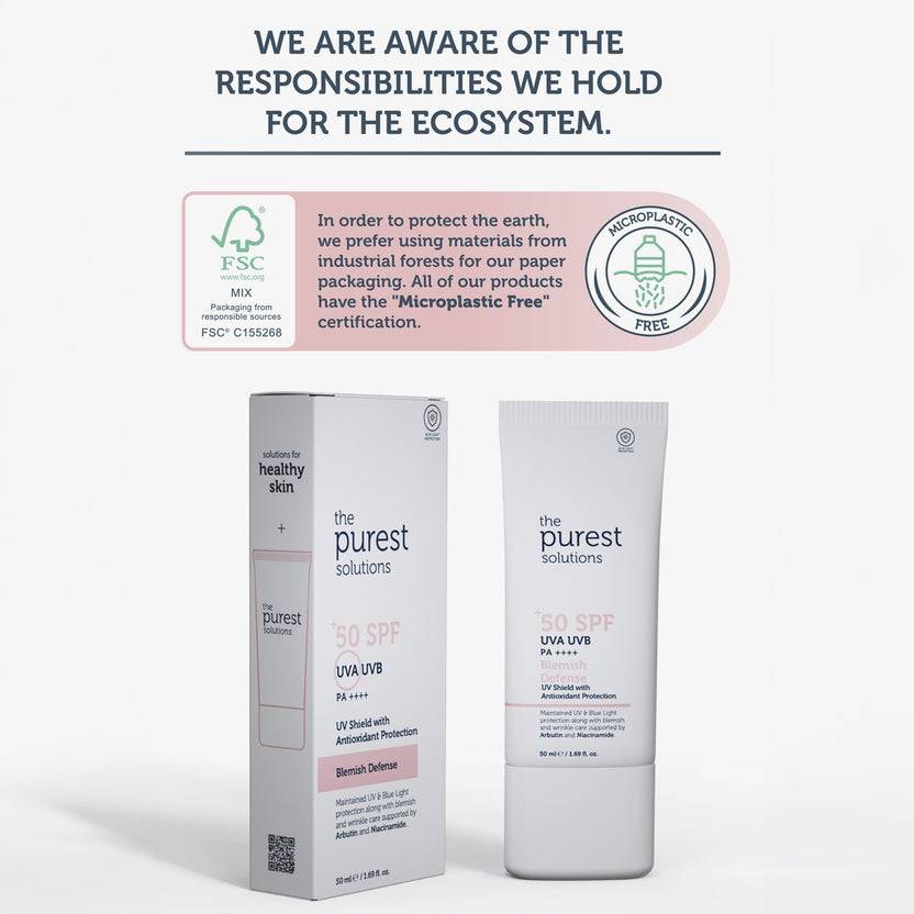 The Purest Solutions 50+ SPF UVA/UVB Blemish Defense Tinted Antioxidant Protection Suncreen (50ml) Bis zu 65% Rabatt