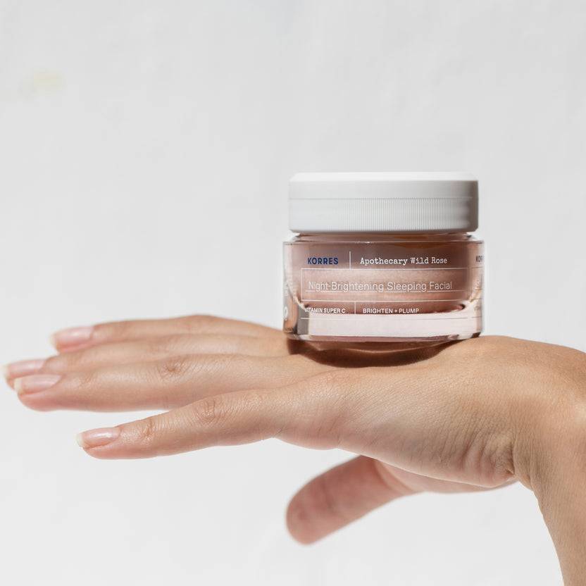 KORRES Apothecary Wild Rose Nachtcreme für strahlenden Teint (40ml) Vierteljährliche Förderung