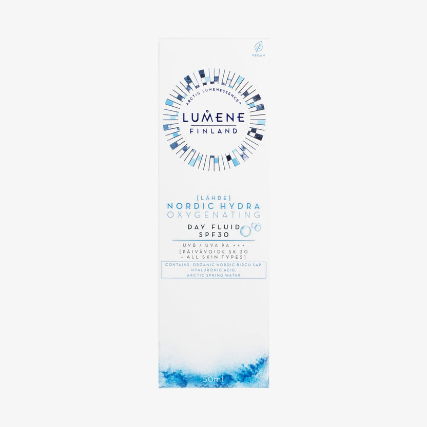 Lumene NORDIC HYDRA [LAHDE] Day Fluid SPF30 (50ml) Nur noch ein Tag übrig