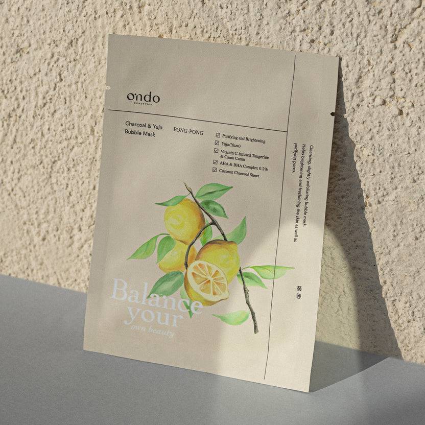 ondo Beauty 36.5 Charcoal & Yuja Bubble Mask Pong-Pong (25ml) Outlet