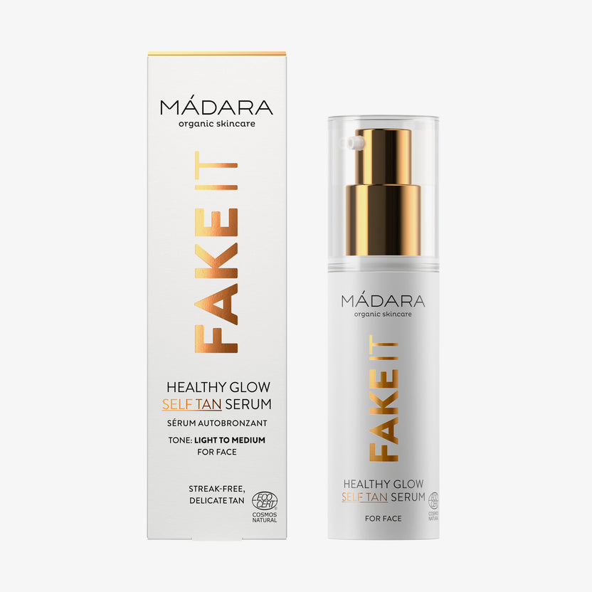 MÁDARA Cosmetics Fake It Healthy Glow Self Tan Serum For Face (30ml) Kostenloser Versand