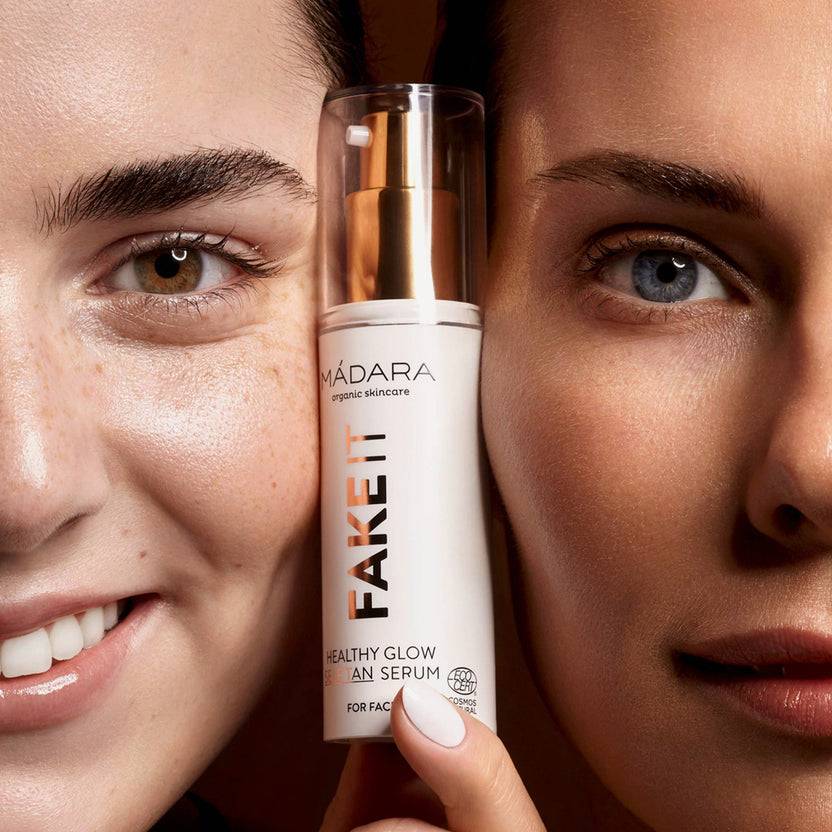 MÁDARA Cosmetics Fake It Healthy Glow Self Tan Serum For Face (30ml) Kostenloser Versand