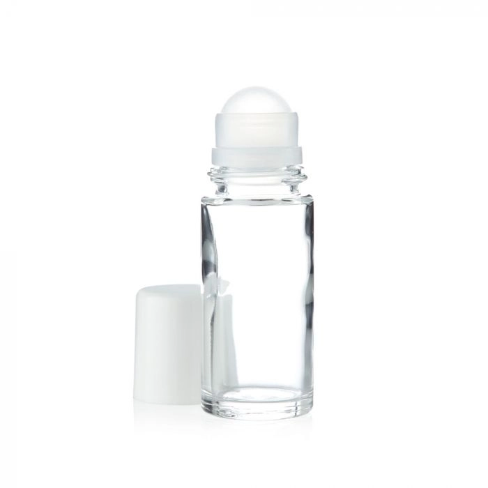 Spinnrad Roll-on Flasche aus klarem Glas für selbstgemachte Deos, Fleckenmitttel oder zum Verteilen von Flüssigkeiten, inklusive Deckel Bestseller