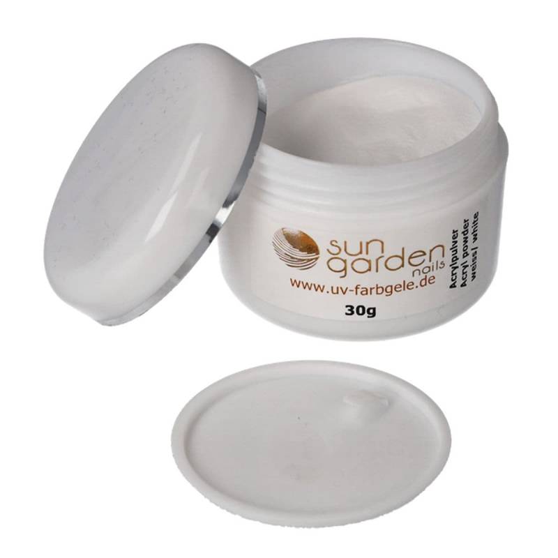 Sun Garden Nails Nagel Acryl Pulver weiß Riesige Rabatte