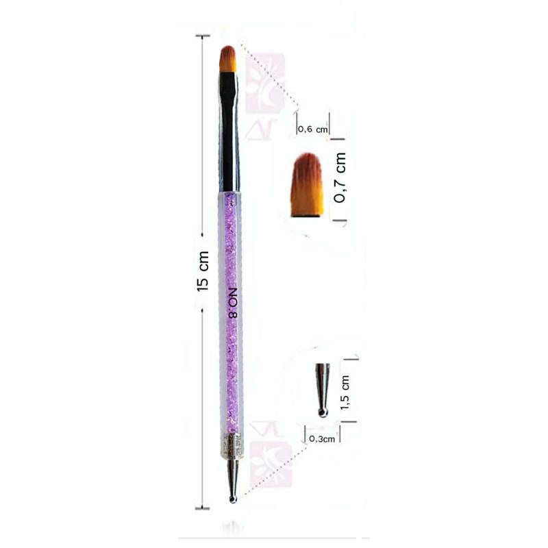 Sun Garden Nails Spot Swirl Dotting Tool & Gelpinsel aus Rotmarderhaar - Rounded 2in1 Verkauf