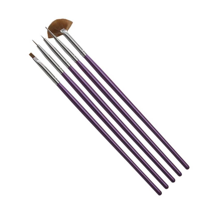 Sun Garden Nails 5 tlg. Set Gelpinsel & Nailart Pinsel aus Kunsthaar Schlussverkauf