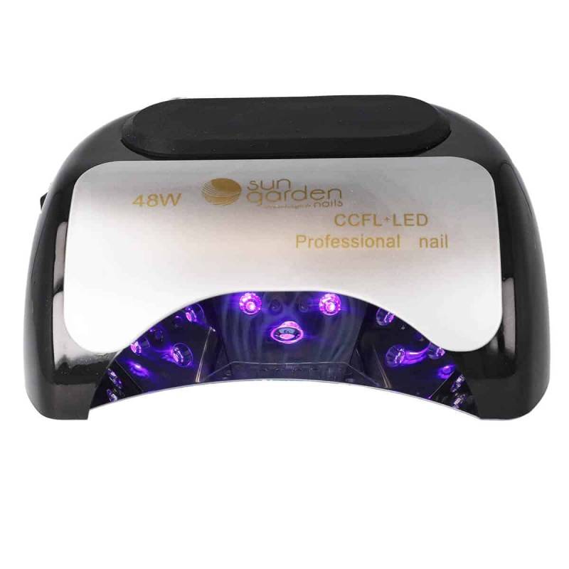 Sun Garden Nails CCFL-LED UV Lampe für Nägel mit Sensor, Timer und Handauflage 48W - K18 Schwarz Valentinstagsangebot