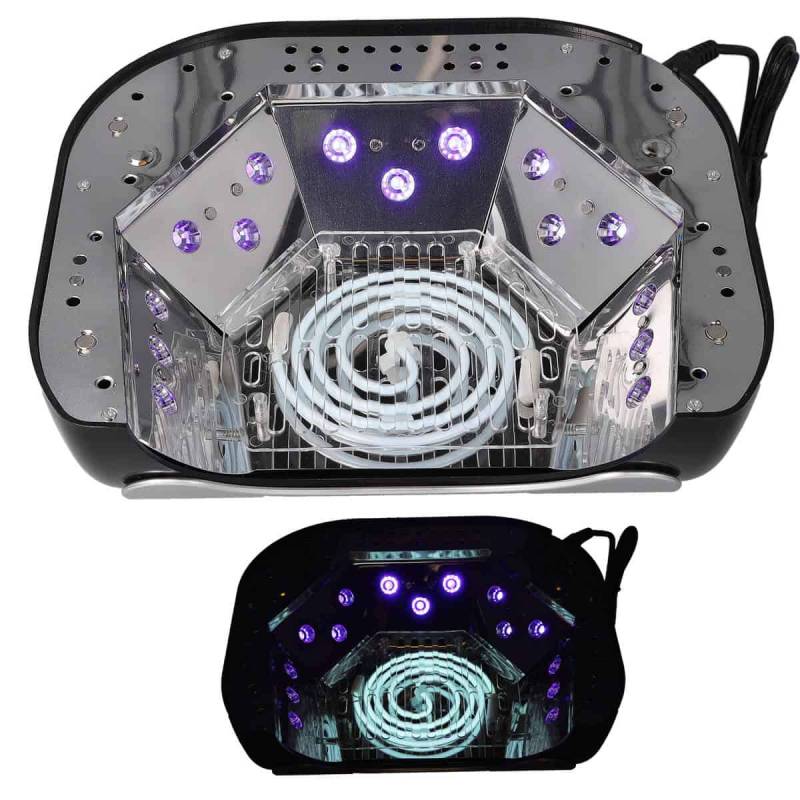 Sun Garden Nails CCFL-LED UV Lampe für Nägel mit Sensor, Timer und Handauflage 48W - K18 Schwarz Valentinstagsangebot