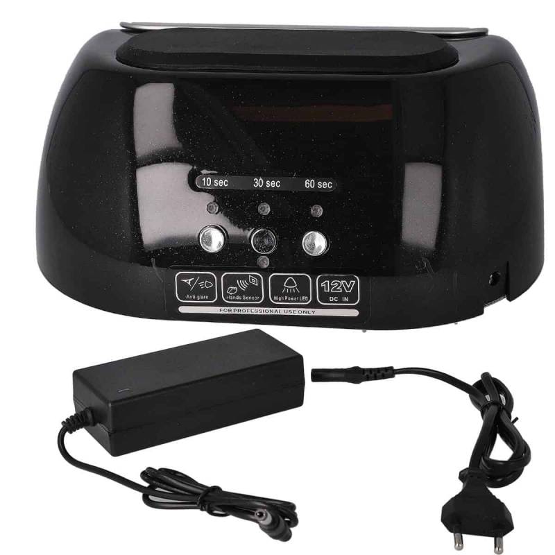Sun Garden Nails CCFL-LED UV Lampe für Nägel mit Sensor, Timer und Handauflage 48W - K18 Schwarz Valentinstagsangebot