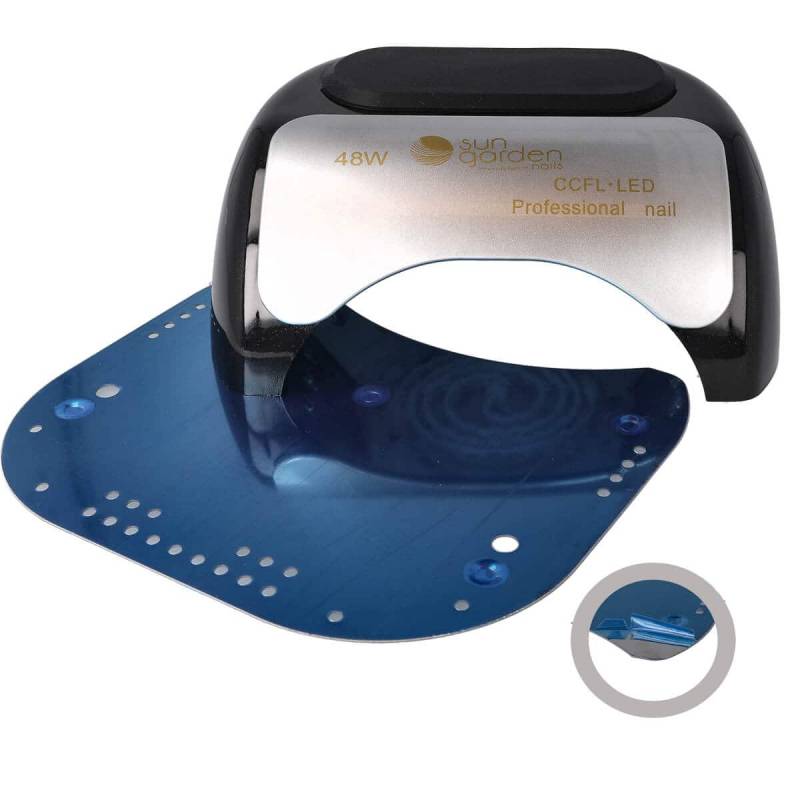 Sun Garden Nails CCFL-LED UV Lampe für Nägel mit Sensor, Timer und Handauflage 48W - K18 Schwarz Valentinstagsangebot