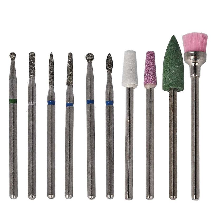 Sun Garden Nails 10tlg. Bit Set Nagel Fräser Aufsätze - Set 2 Neuheiten