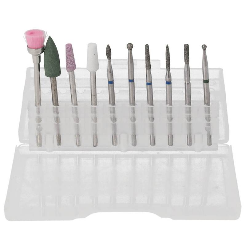 Sun Garden Nails 10tlg. Bit Set Nagel Fräser Aufsätze - Set 2 Neuheiten