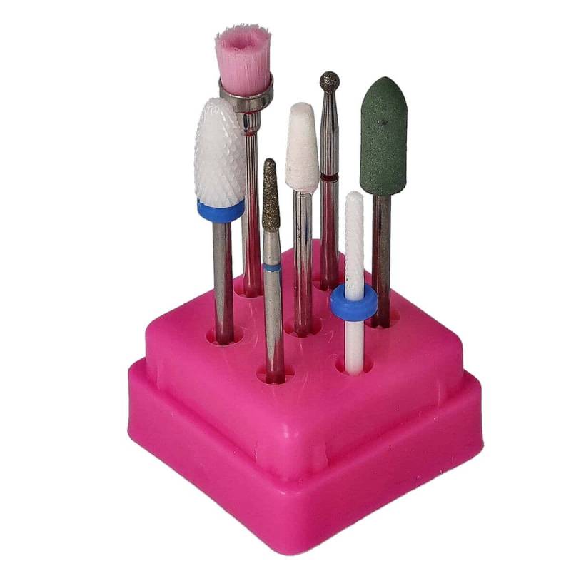 Sun Garden Nails 7tlg. Bit Set Nagel Fräser Aufsätze - Set 6 Bestseller