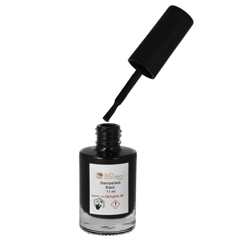 Sun Garden Nails 11ml Stempellack - Schwarz Räumungsverkauf