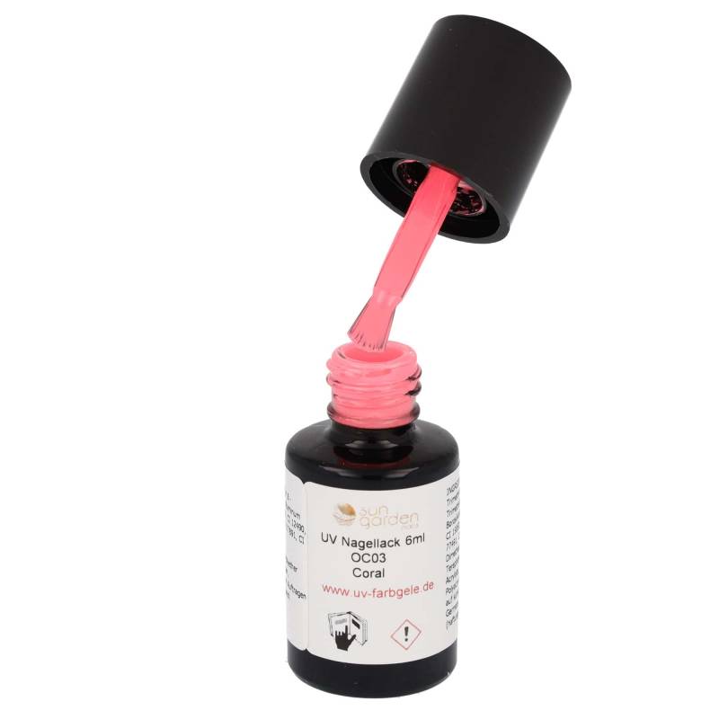 Sun Garden Nails UV Nagellack 6ml - One Coat Line - rot & orange Töne Super Sparpreis