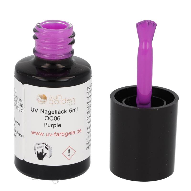 Sun Garden Nails UV Nagellack 6ml - One Coat Line - lila Töne Kostenlose Rückgabe