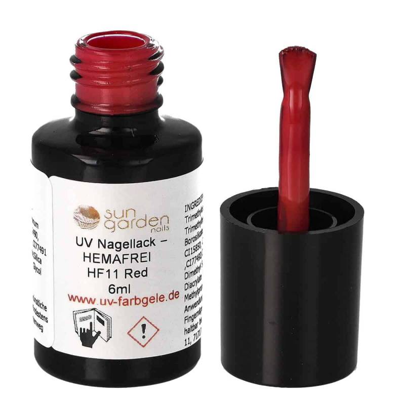Sun Garden Nails UV Nagellack 6ml - HEMA-FREI - Rot Töne Bis zu 65% Rabatt