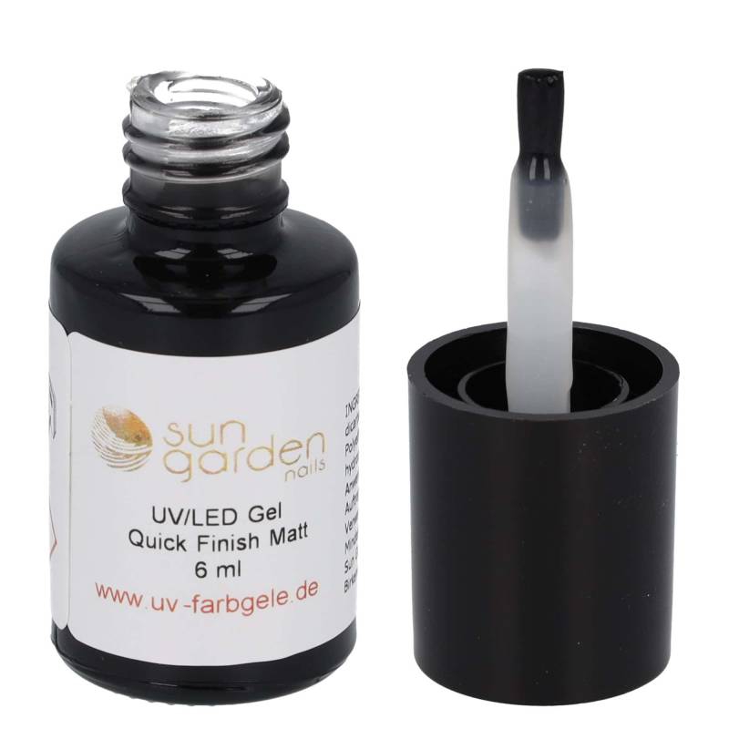 Sun Garden Nails 6ml UV Gel Matt Look Finish Klar - Pinselflasche Vierteljährliche Förderung