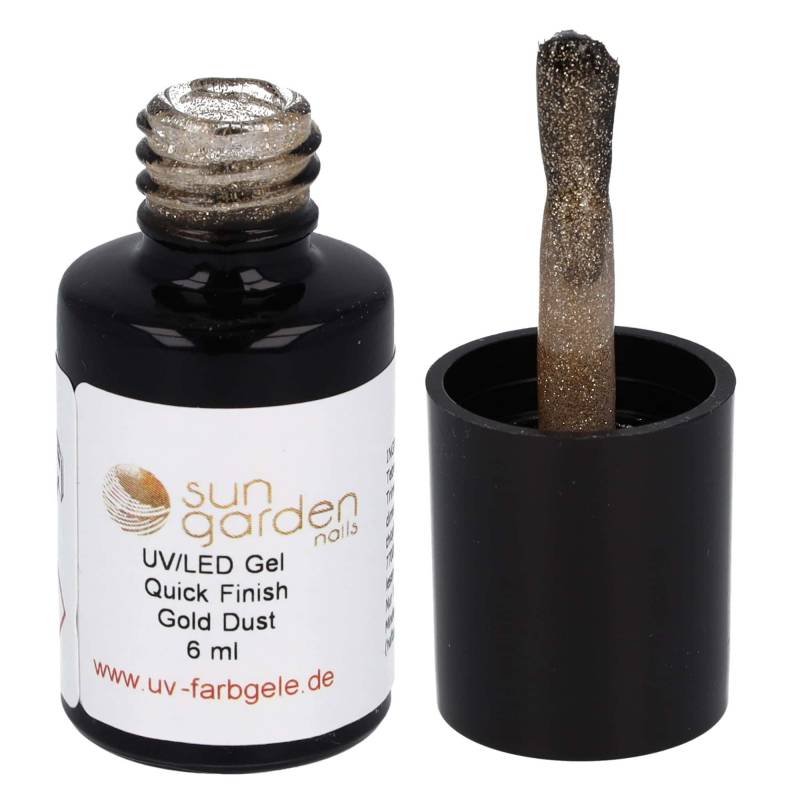 Sun Garden Nails 6ml UV Gel Quick Finish Pinselflasche - Gold Dust Bis zu 55% Rabatt