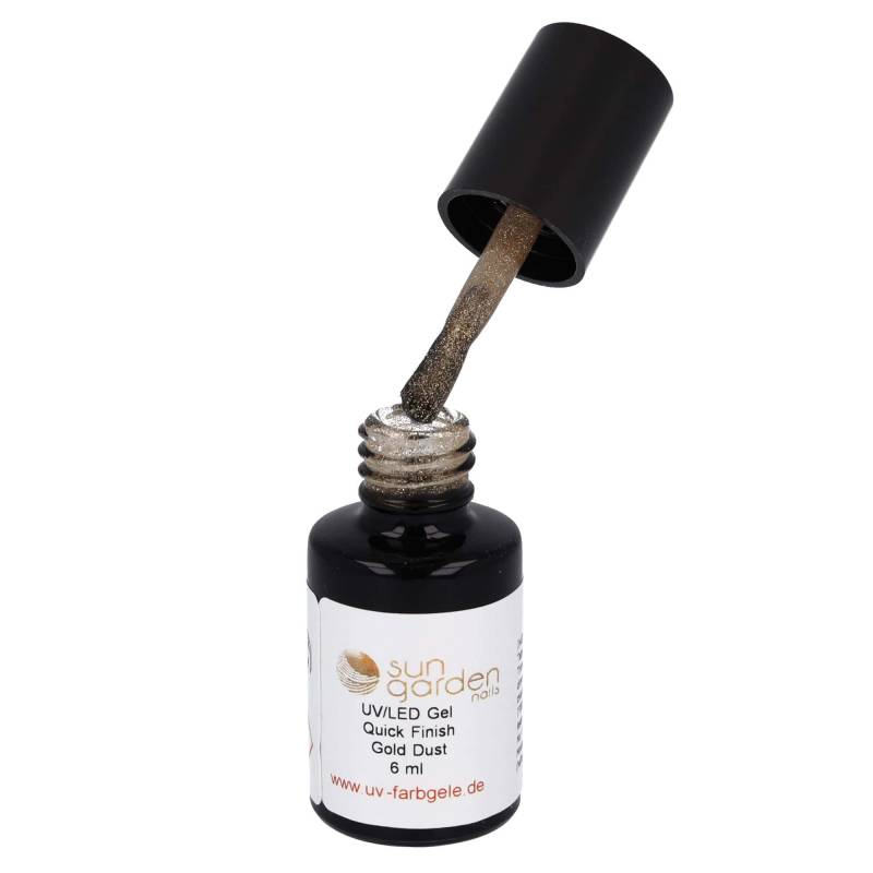 Sun Garden Nails 6ml UV Gel Quick Finish Pinselflasche - Gold Dust Bis zu 55% Rabatt