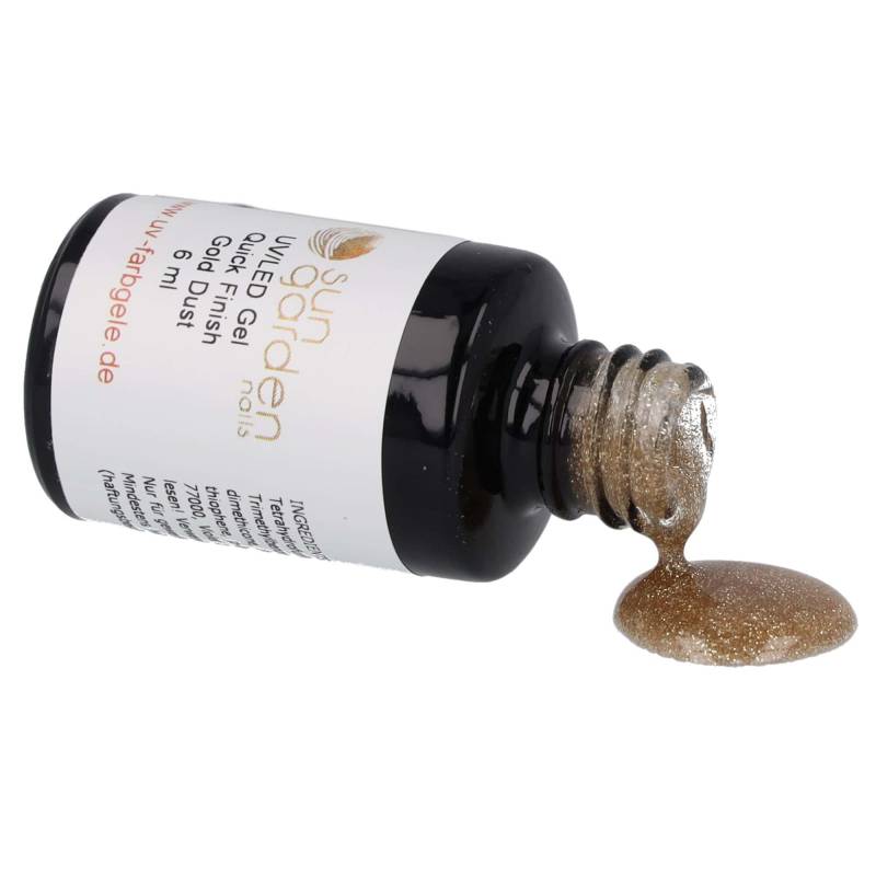 Sun Garden Nails 6ml UV Gel Quick Finish Pinselflasche - Gold Dust Bis zu 55% Rabatt