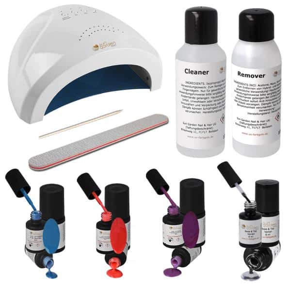 Sun Garden Nails UV Nagellack Gel Set + UV GERÄT - DIY Nagelset Hotsell