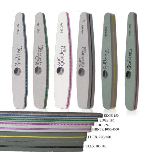 Sun Garden Nails Nagelfeilen Set - Profi Nail Base Tools 6tlg im Angebot