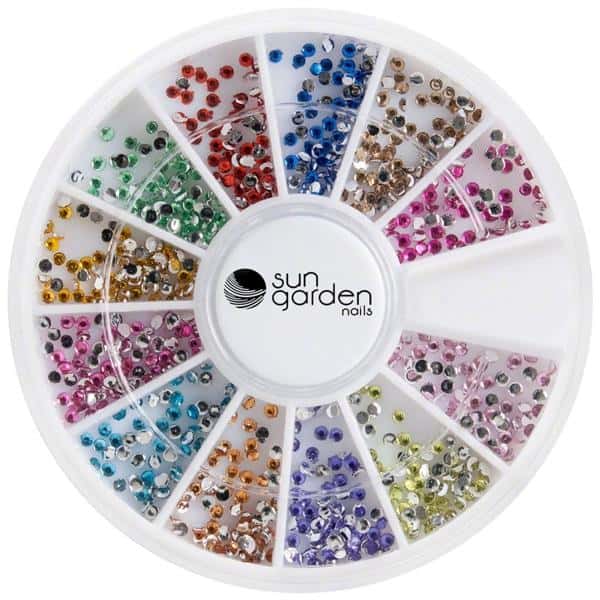 Sun Garden Nails Strasssteine Glitzer im Nailart Rondell - R63 Kostenlose Rückgabe