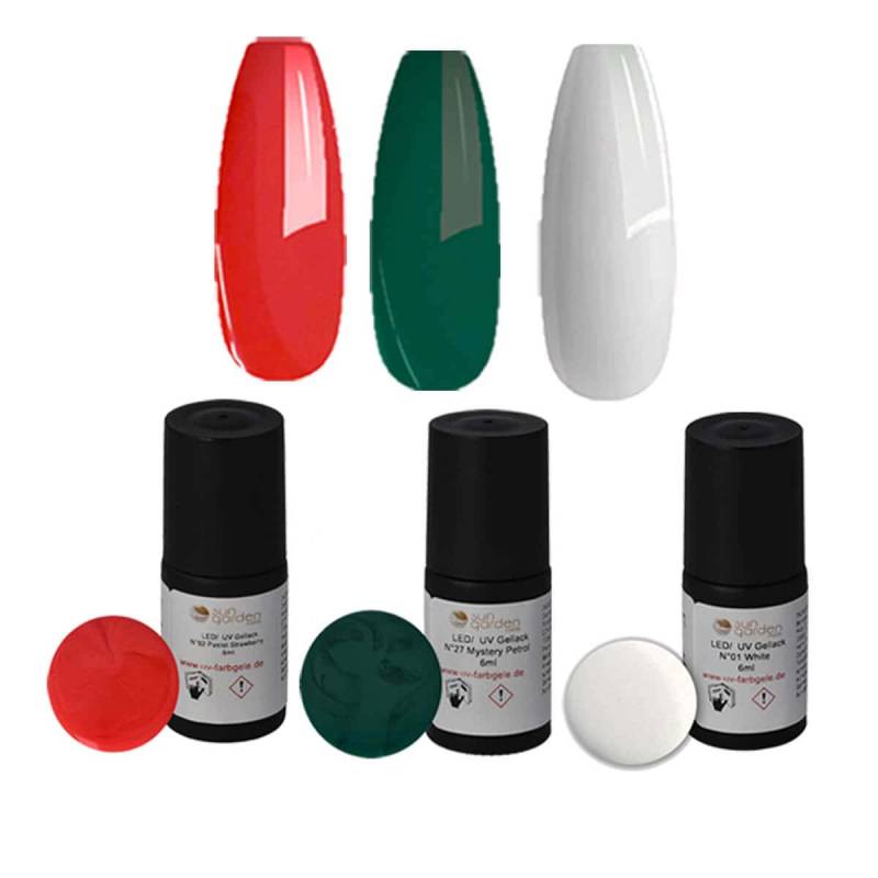 Sun Garden Nails UV Nagellack Gel - SET 2 + UV Aufbaugel Transparent Speichern exportieren