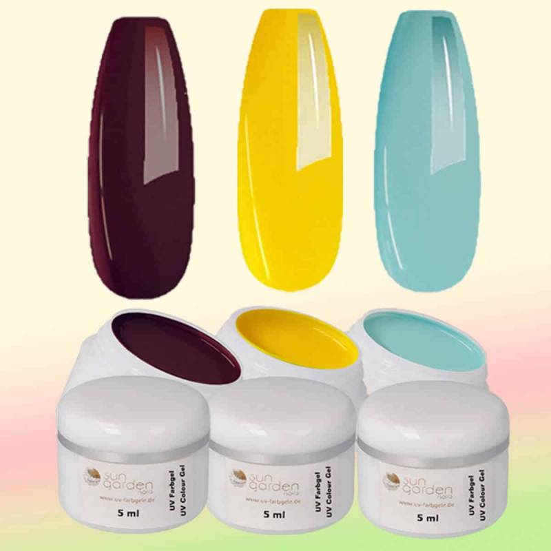 Sun Garden Nails UV Gel Starterset - QUEENSLAND - Nail Design Set Limitierter Zeitrabatt